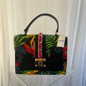 NWT ALDO TROPICAL TOP HANDLE CROSSBODY